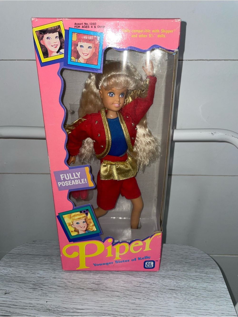 Vintage Kid Core Piper Younger Sister Of Kelly 9.5" Doll 1992